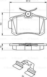 BOSCH 0 986 494 597 - Jarrupala, levyjarru inparts.fi