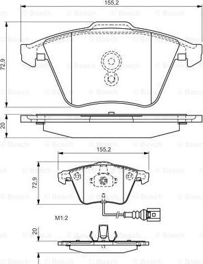 BOSCH 0 986 494 550 - Jarrupala, levyjarru inparts.fi