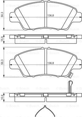 BOSCH 0 986 494 562 - Jarrupala, levyjarru inparts.fi