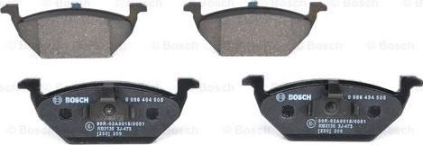 BOSCH 0 986 494 505 - Jarrupala, levyjarru inparts.fi