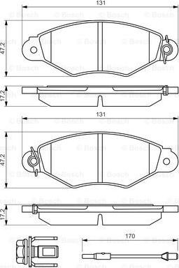 BOSCH 0 986 494 507 - Jarrupala, levyjarru inparts.fi