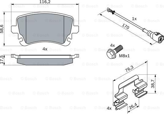 BOSCH 0 986 494 583 - Jarrupala, levyjarru inparts.fi