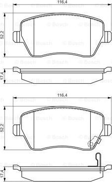 BOSCH 0 986 494 573 - Jarrupala, levyjarru inparts.fi