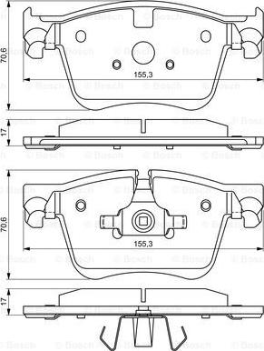 BOSCH 0 986 494 696 - Jarrupala, levyjarru inparts.fi