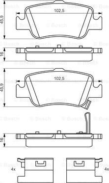 BOSCH 0 986 494 651 - Jarrupala, levyjarru inparts.fi