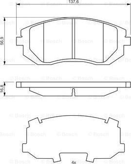 BOSCH 0 986 494 653 - Jarrupala, levyjarru inparts.fi