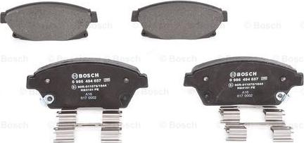 BOSCH 0 986 494 657 - Jarrupala, levyjarru inparts.fi