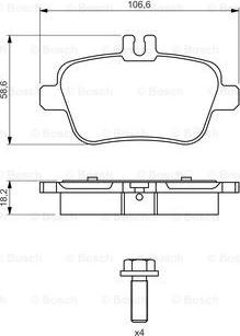 BOSCH 0 986 494 664 - Jarrupala, levyjarru inparts.fi