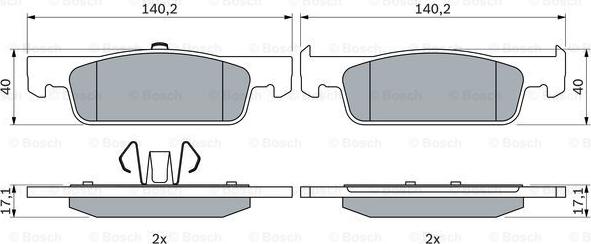 BOSCH 0 986 494 661 - Jarrupala, levyjarru inparts.fi