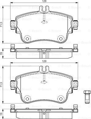 BOSCH 0 986 494 663 - Jarrupala, levyjarru inparts.fi