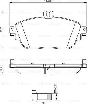 BOSCH 0 986 494 662 - Jarrupala, levyjarru inparts.fi