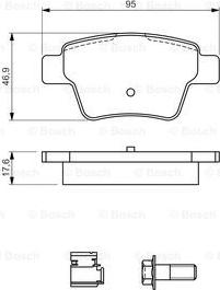 BOSCH 0 986 494 605 - Jarrupala, levyjarru inparts.fi