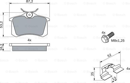 BOSCH 0 986 494 600 - Jarrupala, levyjarru inparts.fi