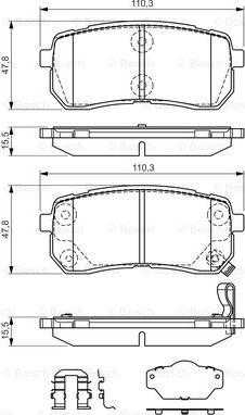 BOSCH 0 986 494 608 - Jarrupala, levyjarru inparts.fi