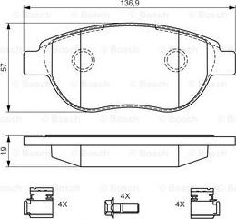 BOSCH 0 986 494 602 - Jarrupala, levyjarru inparts.fi