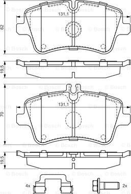 BOSCH 0 986 494 607 - Jarrupala, levyjarru inparts.fi