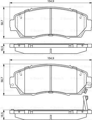 BOSCH 0 986 494 685 - Jarrupala, levyjarru inparts.fi