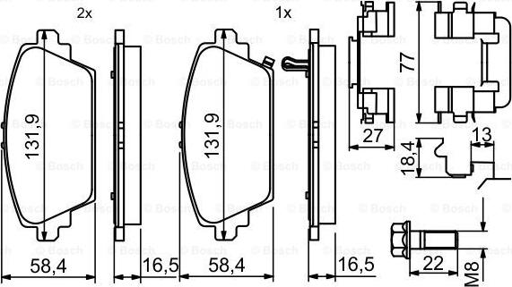 BOSCH 0 986 494 633 - Jarrupala, levyjarru inparts.fi