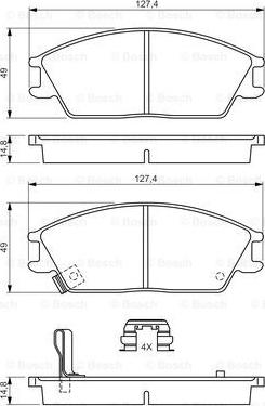 BOSCH 0 986 494 620 - Jarrupala, levyjarru inparts.fi