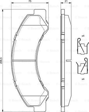 BOSCH 0 986 494 677 - Jarrupala, levyjarru inparts.fi