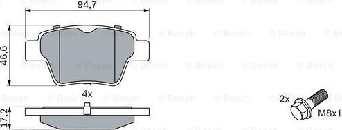 BOSCH 0 986 494 099 - Jarrupala, levyjarru inparts.fi