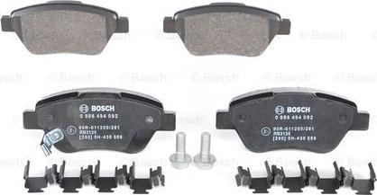 BOSCH 0 986 494 092 - Jarrupala, levyjarru inparts.fi