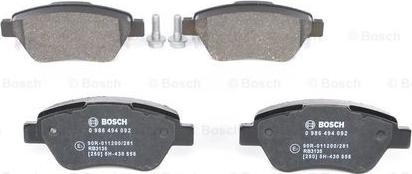 BOSCH 0 986 494 092 - Jarrupala, levyjarru inparts.fi