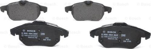 BOSCH 0 986 494 044 - Jarrupala, levyjarru inparts.fi