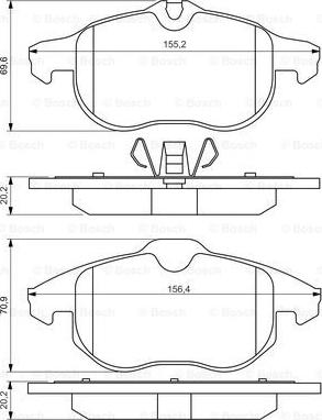 BOSCH 0 986 494 044 - Jarrupala, levyjarru inparts.fi