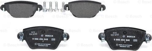 BOSCH 0 986 494 046 - Jarrupala, levyjarru inparts.fi