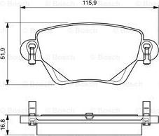 BOSCH 0 986 494 046 - Jarrupala, levyjarru inparts.fi