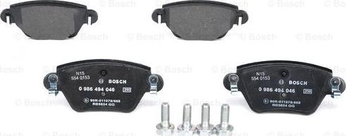 BOSCH 0 986 494 046 - Jarrupala, levyjarru inparts.fi