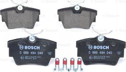 BOSCH 0 986 494 040 - Jarrupala, levyjarru inparts.fi