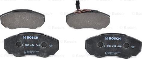 BOSCH 0 986 494 048 - Jarrupala, levyjarru inparts.fi