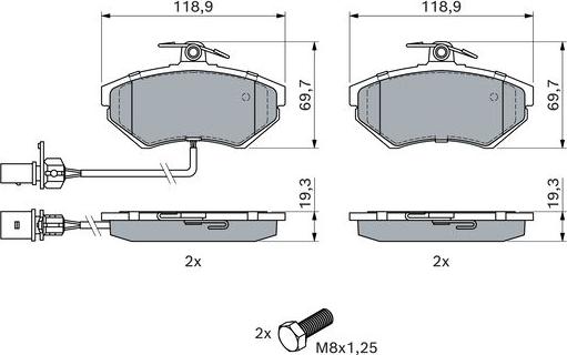 BOSCH 0 986 494 042 - Jarrupala, levyjarru inparts.fi