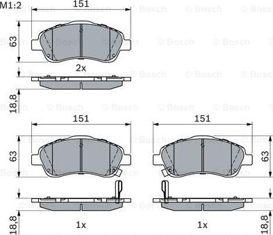 BOSCH 0 986 494 054 - Jarrupala, levyjarru inparts.fi