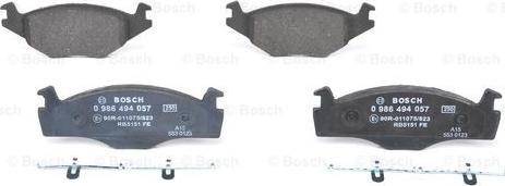 BOSCH 0 986 494 057 - Jarrupala, levyjarru inparts.fi