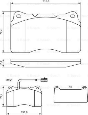 BOSCH 0 986 494 069 - Jarrupala, levyjarru inparts.fi