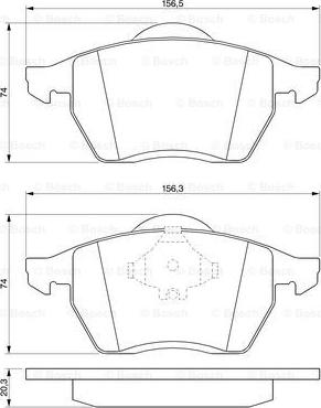 BOSCH 0 986 494 003 - Jarrupala, levyjarru inparts.fi