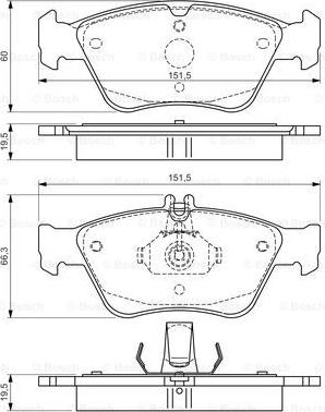 BOSCH 0 986 494 002 - Jarrupala, levyjarru inparts.fi