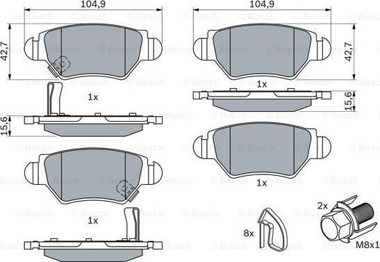 BOSCH 0 986 494 014 - Jarrupala, levyjarru inparts.fi