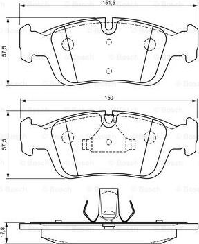 BOSCH 0 986 494 015 - Jarrupala, levyjarru inparts.fi