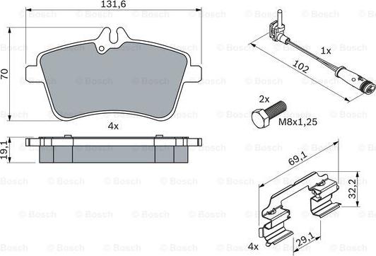 BOSCH 0 986 494 085 - Jarrupala, levyjarru inparts.fi