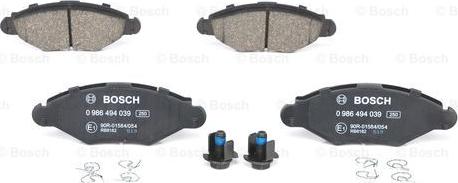 BOSCH 0 986 494 039 - Jarrupala, levyjarru inparts.fi