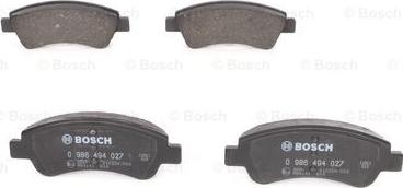 BOSCH 0 986 494 027 - Jarrupala, levyjarru inparts.fi