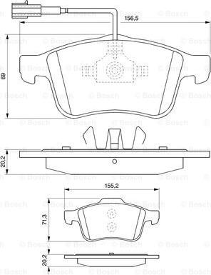 BOSCH 0 986 494 071 - Jarrupala, levyjarru inparts.fi