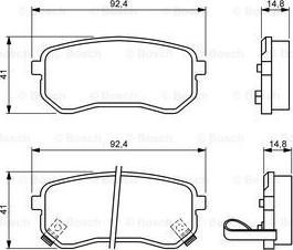 BOSCH 0 986 494 145 - Jarrupala, levyjarru inparts.fi