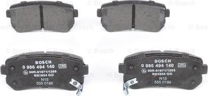 BOSCH 0 986 494 140 - Jarrupala, levyjarru inparts.fi