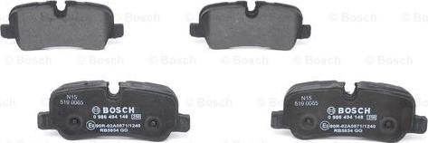 BOSCH 0 986 494 148 - Jarrupala, levyjarru inparts.fi