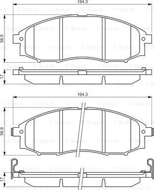 BOSCH 0 986 494 152 - Jarrupala, levyjarru inparts.fi